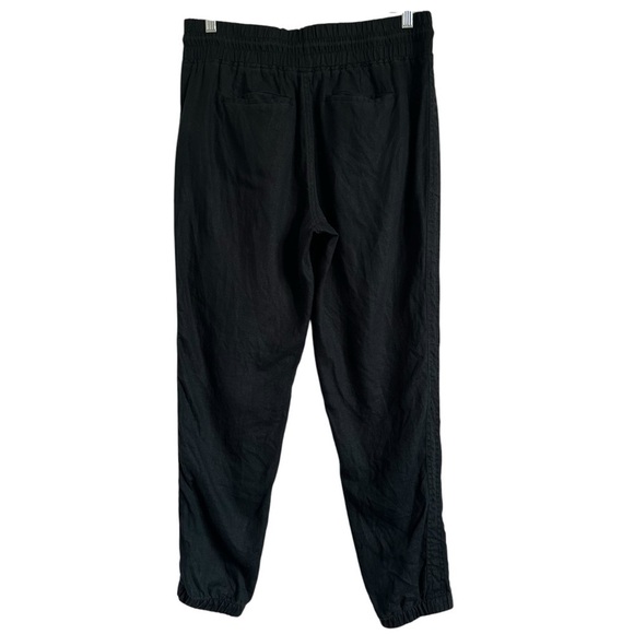 ATHLETA CABO BLACK LINEN JOGGERS SIZE 10 - Picture 6 of 14